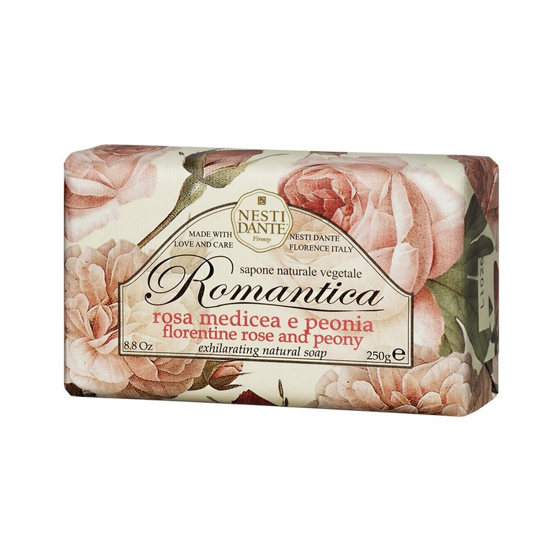 Nesti Dante Romantica Rose & Peony Soap Pack of 3