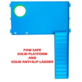 Large 5-Tiers Expandable and Customizable Hamster House Small Animal Habitat Cage with Running Wheel Hide House Crossover Tube Water Bottle Feeder Bowl Ladder Deep Base