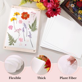 Aboofx 42 Sheets Blotting Paper for Flower Press, 8 x 11.5 inch Highly Absorbent and Reusable Blotter Paper for Flower Press, Flower Press Paper Sheets