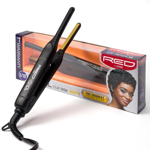 RED by KISS 0.3 Inch Pencil Flat Iron with Ceramic