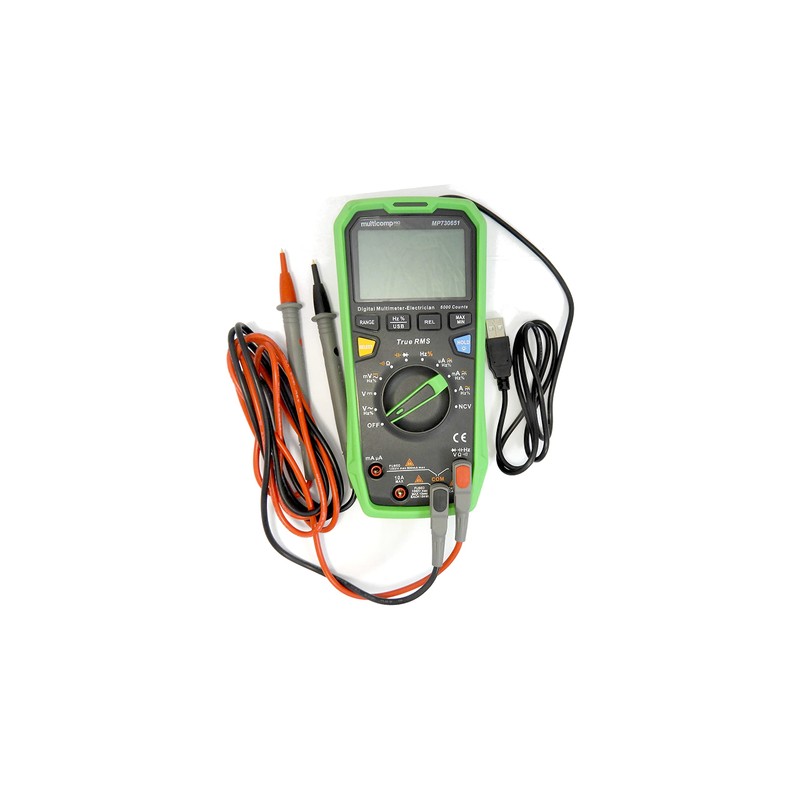 Digital Multimeter, Handheld, True RMS. 10A, 1kV