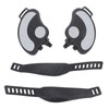 2PCS Exercise Bike Pedals with Straps PP PVC Stainless Steel