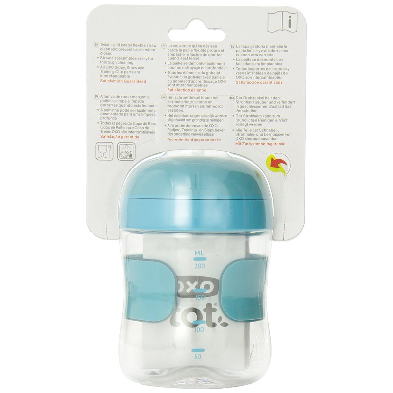 OXO Tot 325 ml Straw Cup (Aqua)