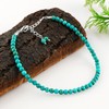 GEMKORA Natural Real Turquoise Crystals Bracelet, 3mm Best Grade Plain