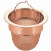Nagao PT-008 Pure Copper Drain Drain Basin, Purity, Made in