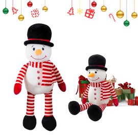 Biluer Christmas Plush Toys, Christmas Plush Toys Christmas Style Snowman Christmas Plush Doll Christmas Decoration Plush Gift for Children Desktop Decorations (40 cm)