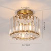 Crystal Ceiling Light Modern Semi Flush Mounted Ceiling Light Fixture