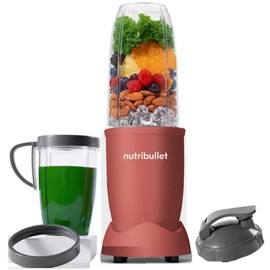 NutriBullet Pro 900 Watt Hi-Speed Blender/Mixer Twist and Blend 9-Piece Set (Matte Cinnamon) Dark Red
