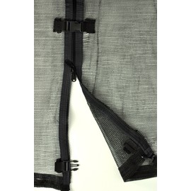 Upper Bounce Replacement Safety Enclosure Net, Fits 14' Round Trampoline, Using 4 Curved Poles with Top Ring Frame- NET ONLY