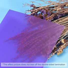 sourcing map Pack of 4 Colour Films Gel Coloured Film Heat Resistant Transparent Colours for LED Light Headlight Photo Studio Flash Party Decorate DIY Purple