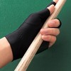 DILUSILK 2 pcs Anti Slip Billiard Glove 3 Fingers Show