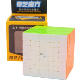 Bukefuno QY 8x8 Magic Cube Stickerless Speed Magic Cube Puzzle 2021 QY 8 x 8 x 8 70 mm Puzzle Cube QY 8 x 8 Speed Cube