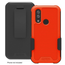 Wireless ProTech For CAT S62 and S62 PRO Swivel Belt Clip Holster and Durable Flexible Case Combo - Red
