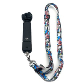 wtohoby Adjustable Neck Shoulder Strap For DJI Osmo Pocket 3/2 Creator Combo Vlog Camera Mount Accessories,Hand Free Lanyard Belt Sling With 1/4 Inch Screw For Insta360 X5/X4/Go3S Action Camera