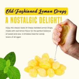 Claey's Lemon Drops Hard Candy Claeys Old Fashioned Hard-Candies, Lemon Candies, Hard-Candy Bulk, sour hard-candy, retro sours- 1LB Bulk