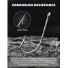 BLUEWING Stainless Steel SS O' Shaughnessy Hooks 10pcs Heavy Duty