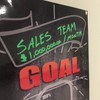 Dry Erase Goal Setting Fundraising Thermometer Chart Chalk Board Look