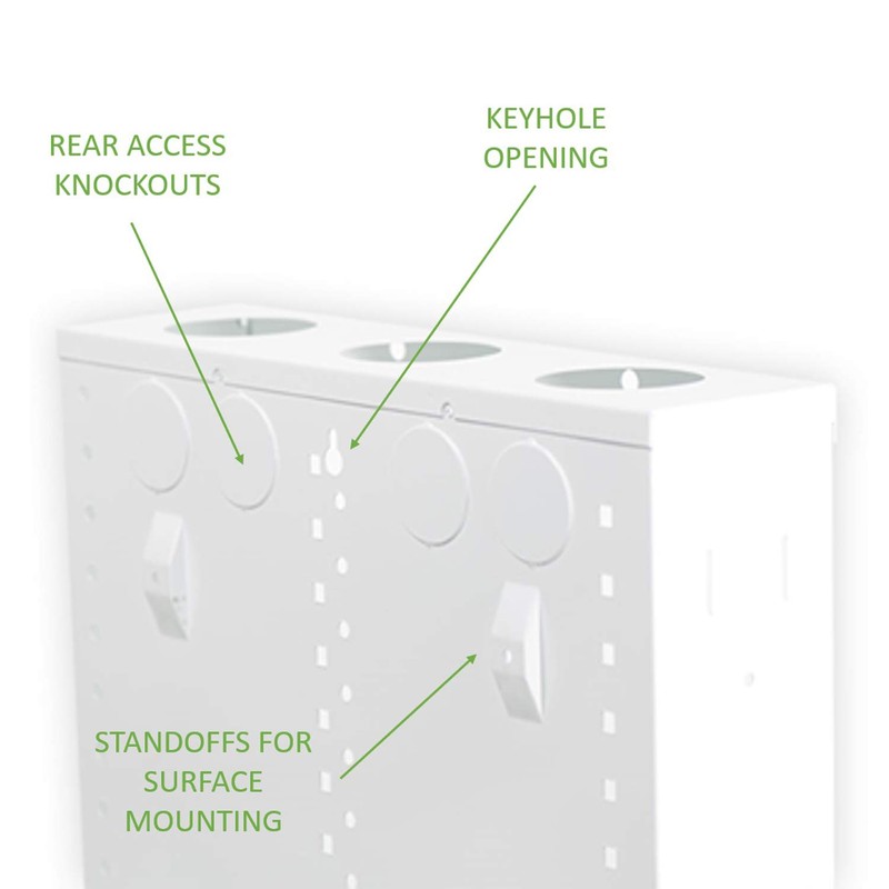 Legrand - OnQ 14 Inch Cable Management, In-Wall 20-Gauge Media