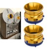 1 Pair NAB Hub Adapters Polished Aluminum Alloy Universal Loading