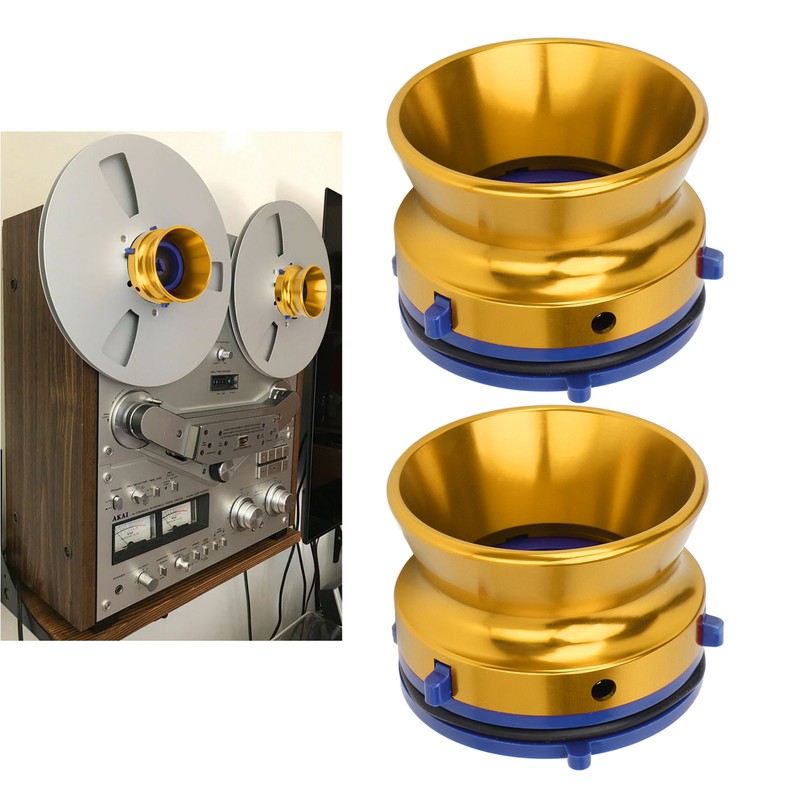 1 Pair NAB Hub Adapters Polished Aluminum Alloy Universal Loading
