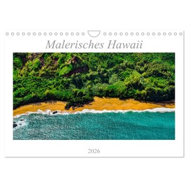 Picturesque Hawaii (Wall Calendar 2026 DIN A4 Landscape), CALVENDO Monthly Calendar: Extraordinary Photographs of the Dreamy Islands of Hawaii (CALVENDO Places)