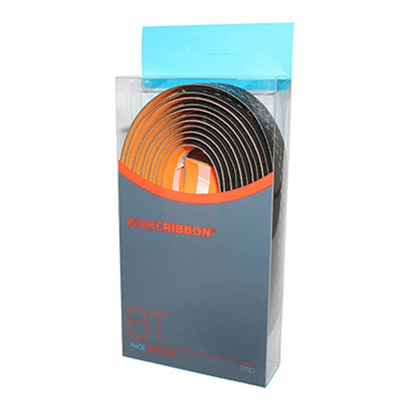 Bike Ribbon Drops Double Layer Bar Tape, Schwarz (Black/Orange), One
