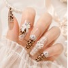 Hime Gyaru Leopard Handmade Nail Tips - Square S /
