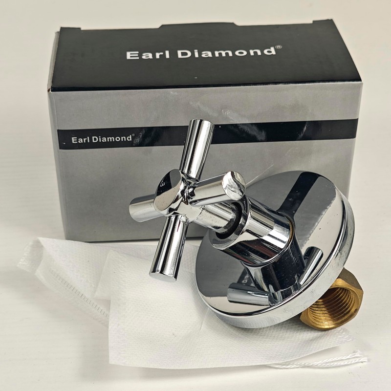 Earl Diamond Concealed Brass 1/2-Inch IPS or G1/2 Water Shower