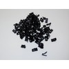 Secure 100-Pack 1/8" Black UV-Resistant Nylon Cable Clamps