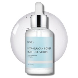 IUNIK Beta-Glucan Power Moisture Serum – Beta-Glucan & 7 Types of Peptides Deep Hydration Vegan Serum for Dry, Mature & Sensitive Skin, Korean Skincare, 50ml / 1.69 fl oz