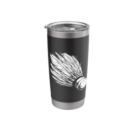 Badminton Shuttlecock Player Stainless Steel Insulated Tumbler