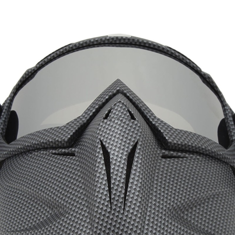 Motorcycle Face Mask Goggles Dust Wind UV Proof Riding Glasses