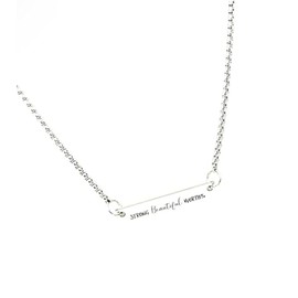 Strong Beautiful Worthy Connector Charm Necklace, Friend Gift, Wife Gift, Daughter Gift, Gift For Me, Granddaughter, Gift For Her