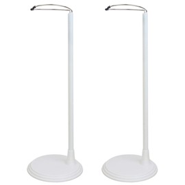 ZITA ELEMENT 2 Pcs Adjustable Doll Stand Support Base for 14-18 Inch Dolls - White