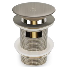 FerdY Pop-up Drain for Freestanding Bathtub, Brushed Nickel Finish, cUPC Certification, Freestanding Bathtub Drain Stopper