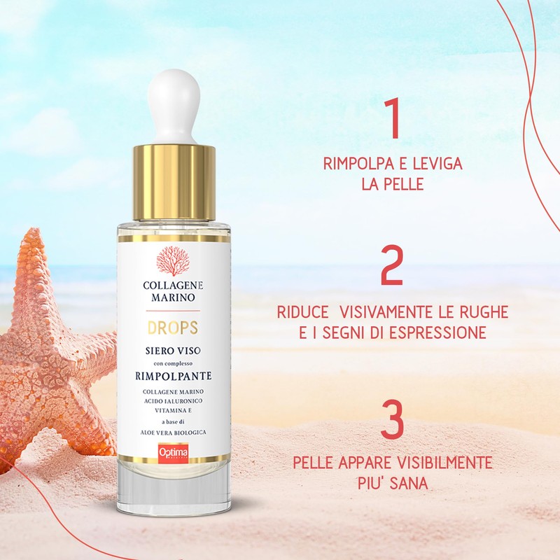 OPTIMA NATURALS Srl Naturals Marine Collagen Drops Face Serum Innovative
