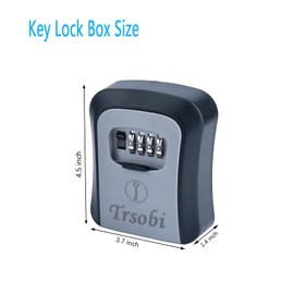 Waterproof Key Storage Lock Box,for Indoor and outdoor spare key storage,with reset code and A/B switch Portable Safety key lock box(1 PCS)