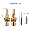 HAUKING Brass 1-001 & 1-002 Ceramic Valve Set, Compatible with