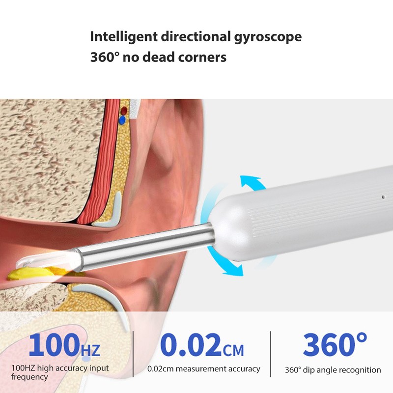 Ear Wax Removal Camera Remover Tool Kit Light Emitting Visible