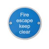 Fire Door Guru® Fire Escape Keep Clear Fire Door Sign