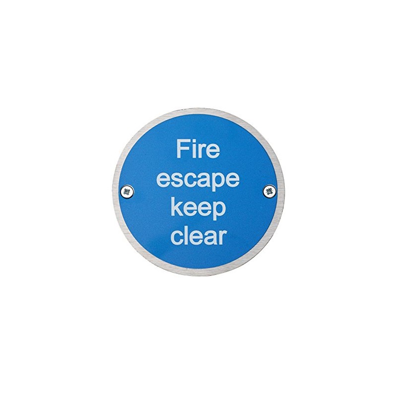 Fire Door Guru® Fire Escape Keep Clear Fire Door Sign