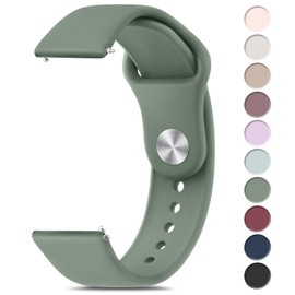 Meliya 22mm Watch Bands Quick Release Replacement Wristband, Soft Silicone Sport Replacement Straps for Men Women (Cactus)