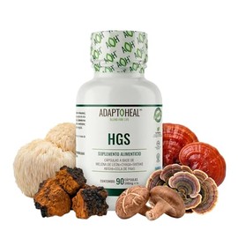 Adaptoheal HGS Melena de León, Reishi, Chaga, Shiitake y Cola de Pavo