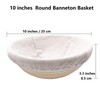 Round Bread Banneton Proofing Basket Kit Bowl Set of 2