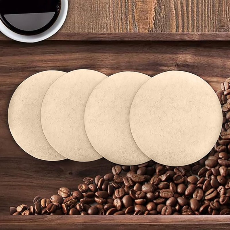 600 PCS Round Coffee Filter, Unbleached Natural Coffee Filter for