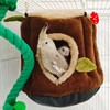 Warm Winter Bird Nest with Removable Cushion, Stump Style Bird