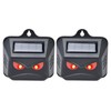 2pcs Animal Repeller Red LED Strobe Lights Waterproof Design Solar