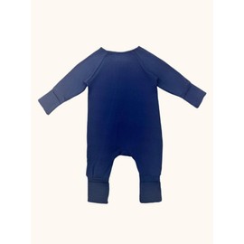 Bow Dream Baby Girl Clothing Bamboo Rayon Newborn outfit Infant boy Outfits Baby boy Romper Footies Jumpsuit, Solid Navy Blue, 3-6 Months
