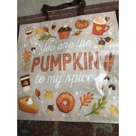 CTS Fall Autumn Reusable Tote Bag You Are The Pumpkin To My Spice