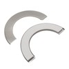 Pastlla 4 PCS Plumbing Cover Plates Self-Adhesive Tape Pipe Cover